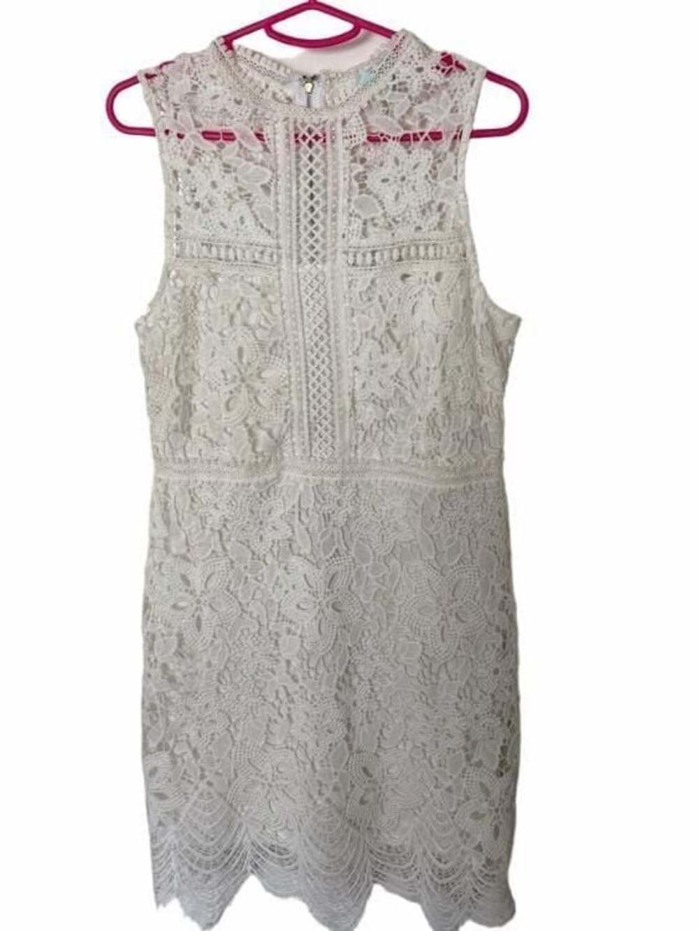 She + Sky White Lace Dress